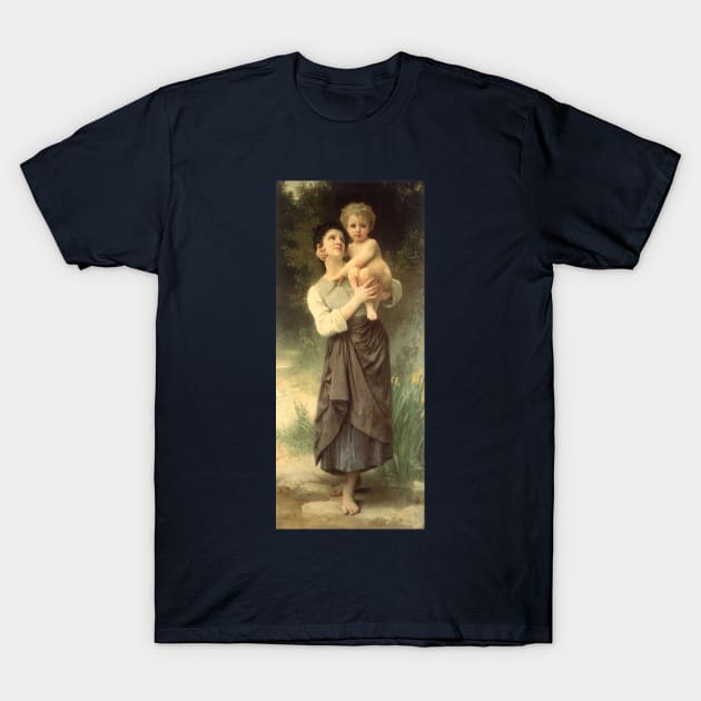 Brother and Sister by Bouguereau T-Shirt by MasterpieceCafe